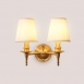 Astra 美式黃銅布罩壁燈