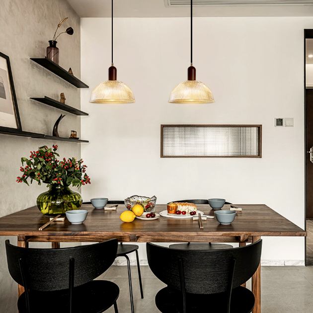 Reeded 復古玻璃小吊燈 2