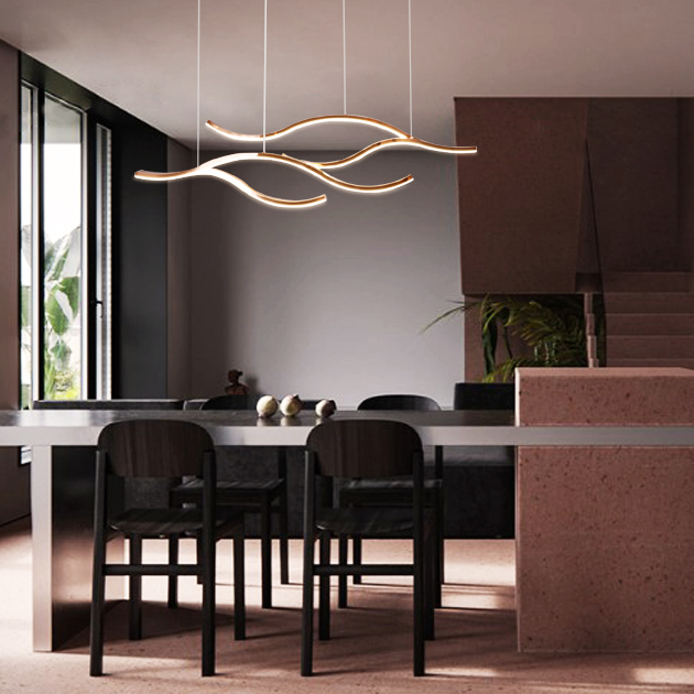 Wave 不鏽鋼波浪吊燈 4