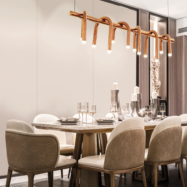 Walter 金屬U管長吊燈 2