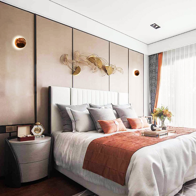 Apse 玫瑰金半圓壁燈 3