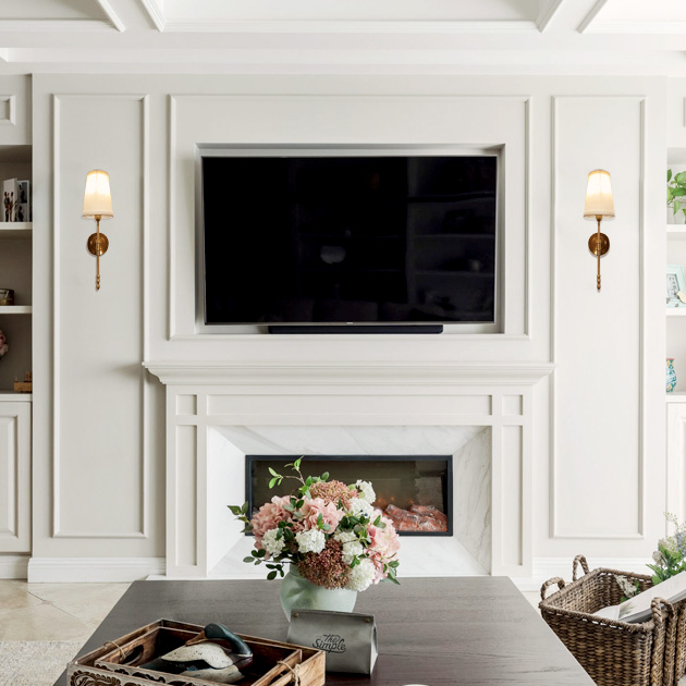 Iliana 黃銅布罩壁燈 3