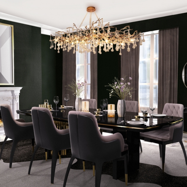 Bijout Oval 全銅吊燈