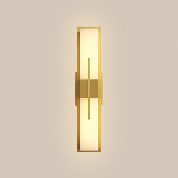 Evi 黃銅雲石壁燈