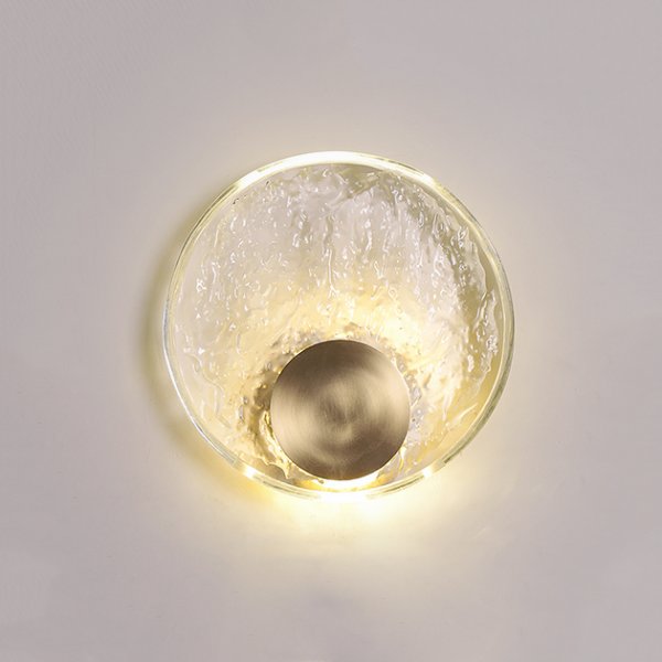 Ferno 黃銅玻璃壁燈