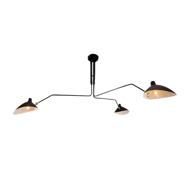 SERGE MOUILLE 爪子吸頂燈-3燈